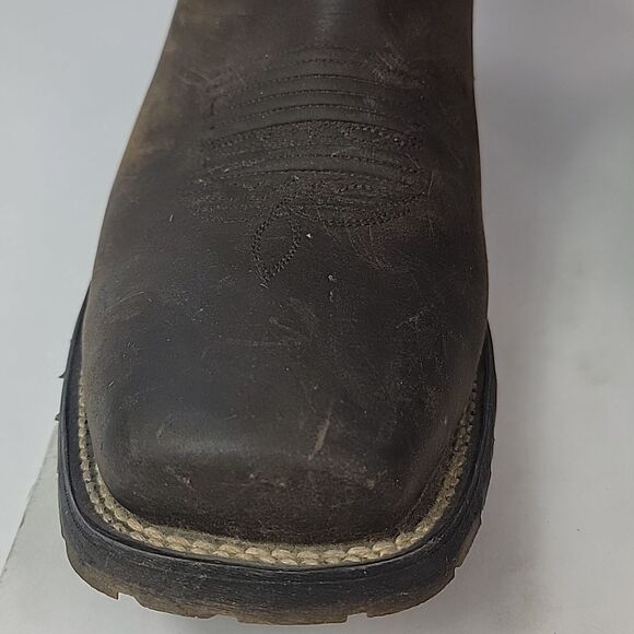 Double H Leather Square Ice Roper Cowboy Men's Boots - Picture 15 of 16